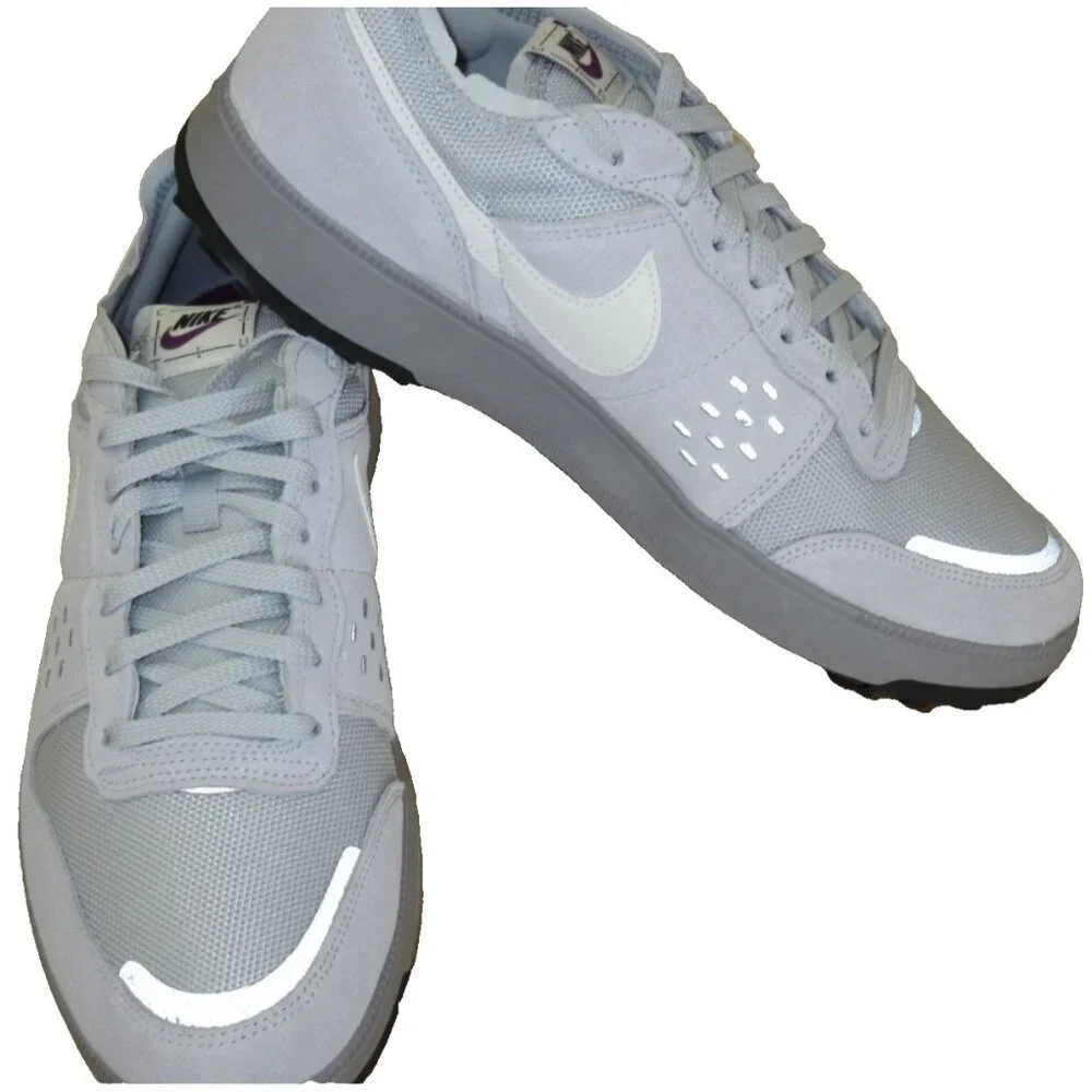 Nike Men's C1TY Suede Mesh Shoes Cement Grey Summit White Sizes NIB FZ3863 007 - Picture 4 of 7